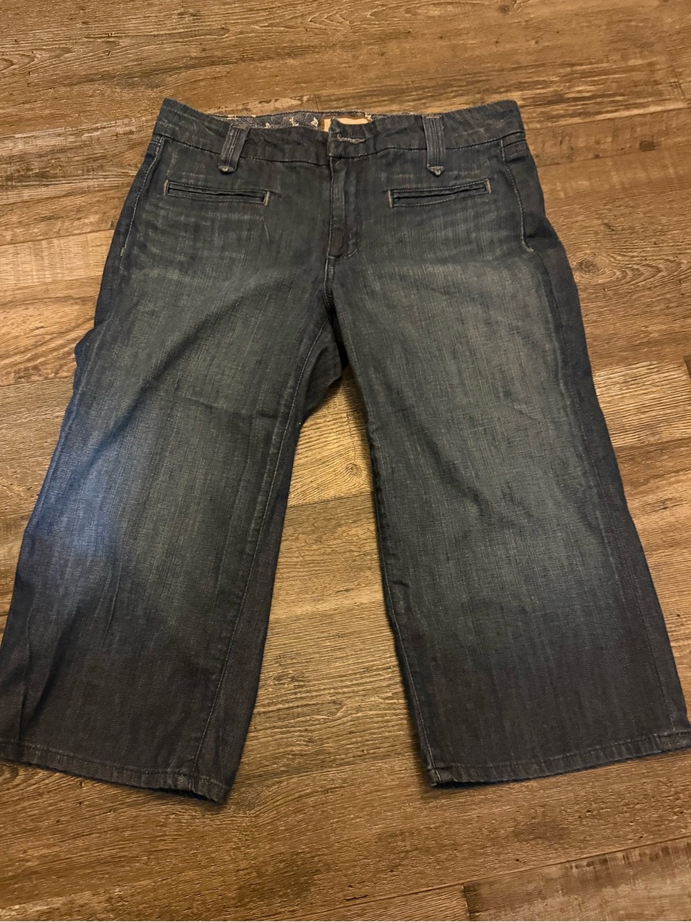 PAIGE Dark Wash Denim Bermuda Shorts